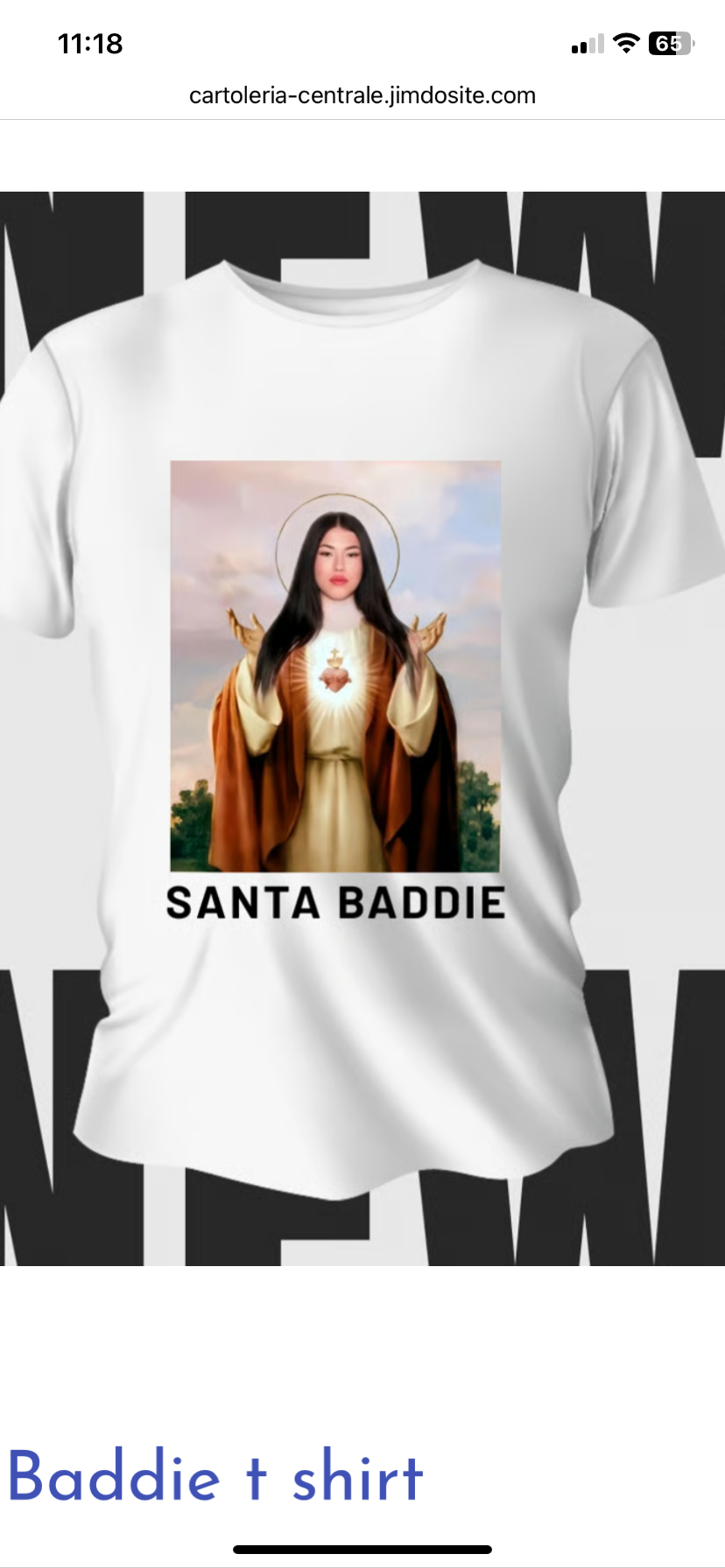 T shirt Santa Baddie